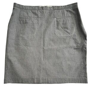 Tommy Hilfiger Blue and White Checkered Skirt, Size 8